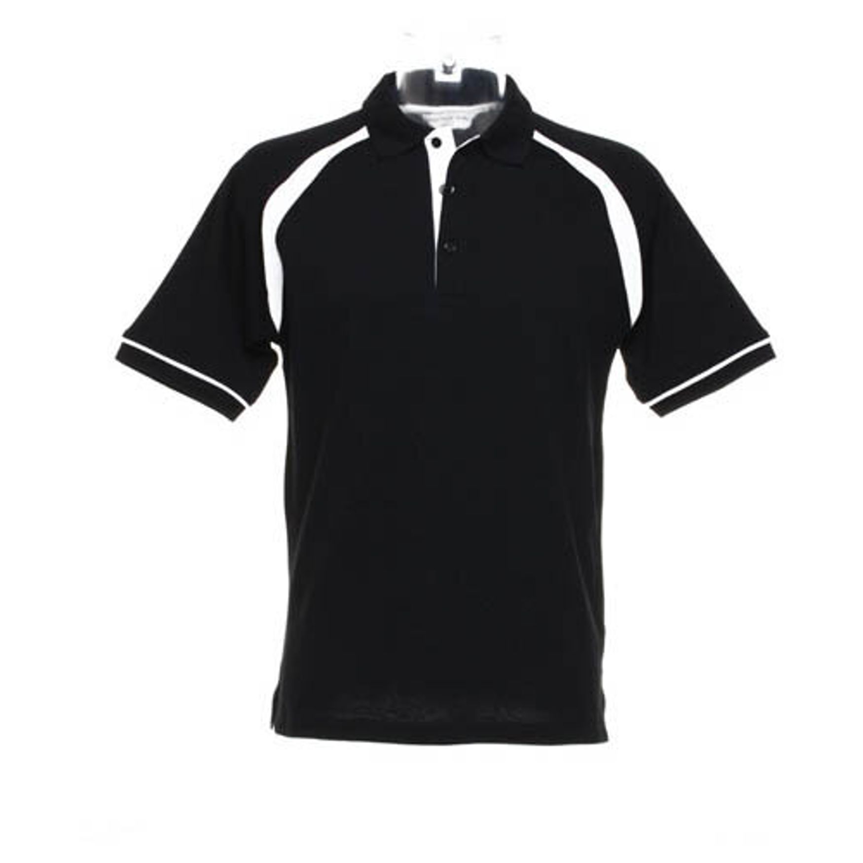 Camisa polo Oak hill polo de algodão tricotado kk615 - Black white