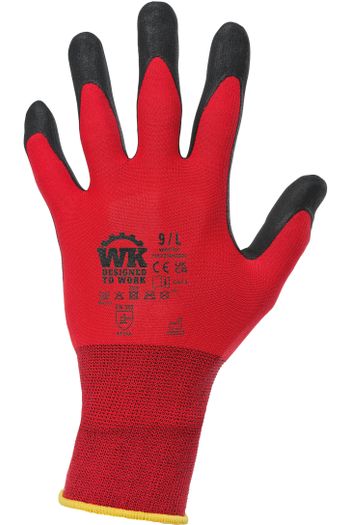 Luvas de manuseio leve wkp701 - Red