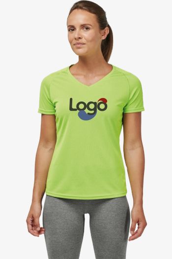 Image produit Camiseta esportiva manga curta col v mulher pa477