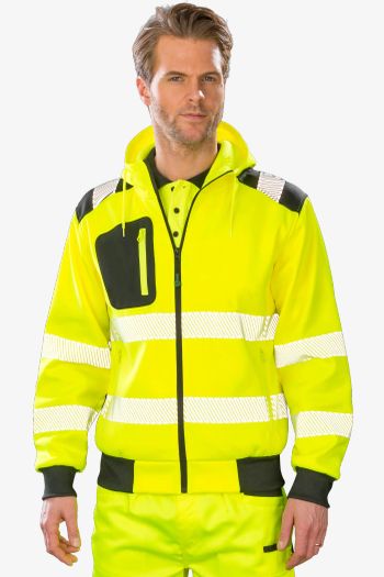 Image produit Casaco com capuz de segurança com fecho, corta-vento r503x