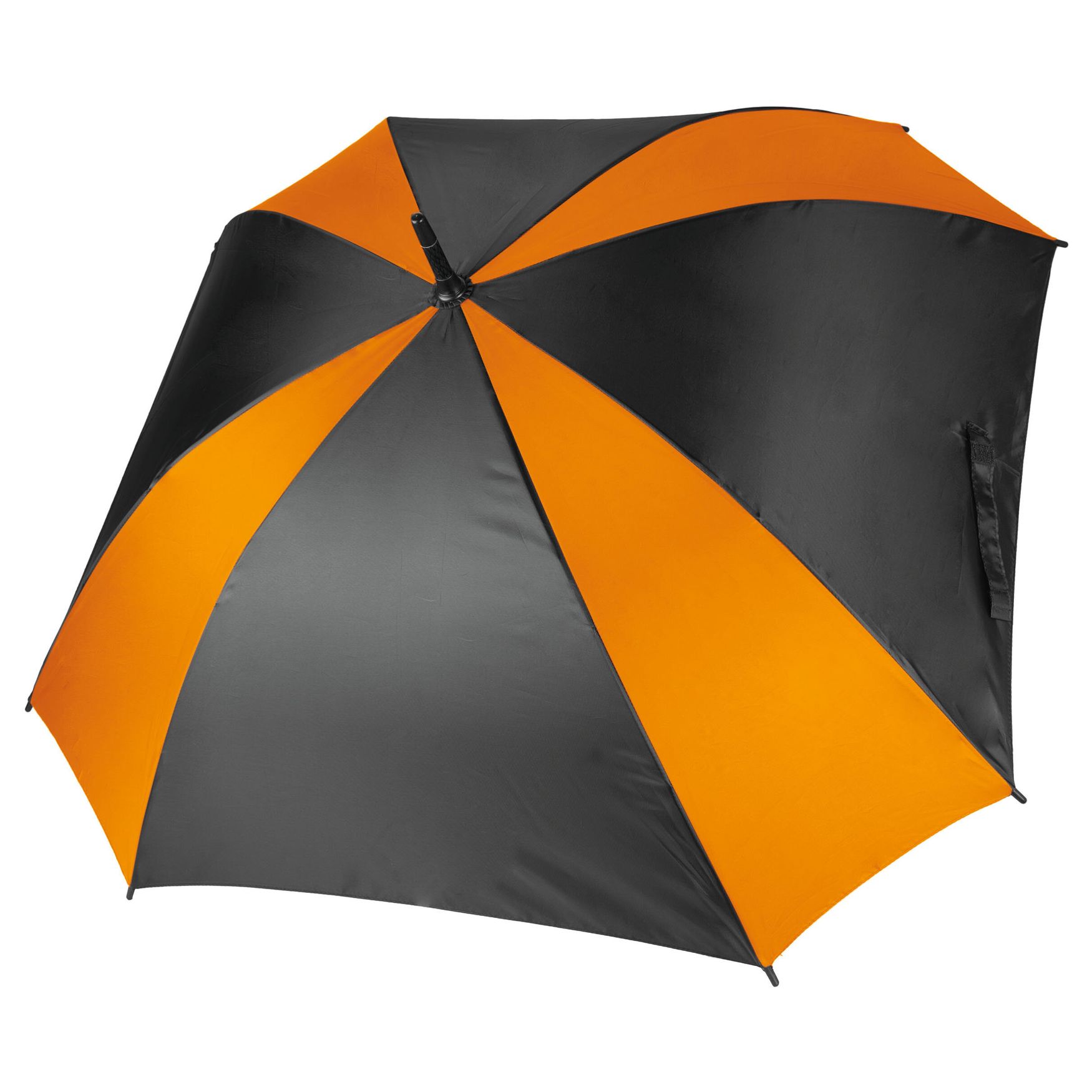Ombrello quadrato manuale ki2023 - Modello quadrato funzionale - Black orange