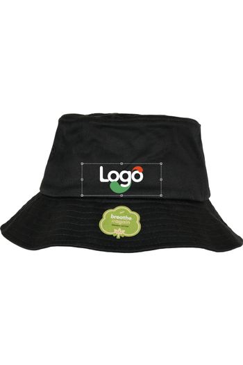 Organic cotton bucket hat Bob coton uni 5003oc - Black