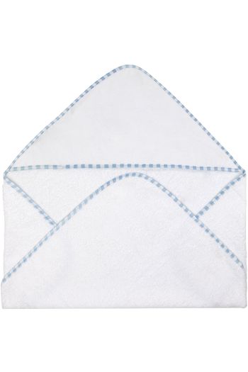 Po hooded baby towel Servietka z bawełny ringspun to3528 - White / Baby blue