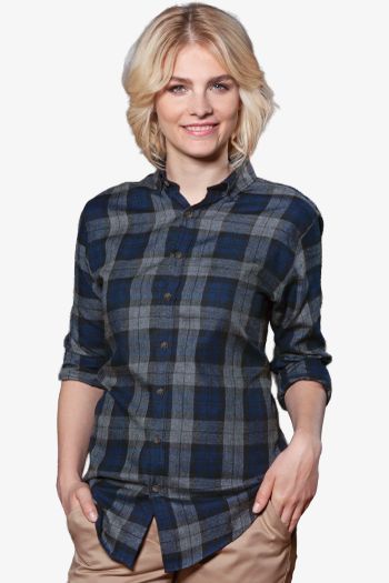 Image produit Ladies Checked Blouse Urban Style Camisa ka-bf8