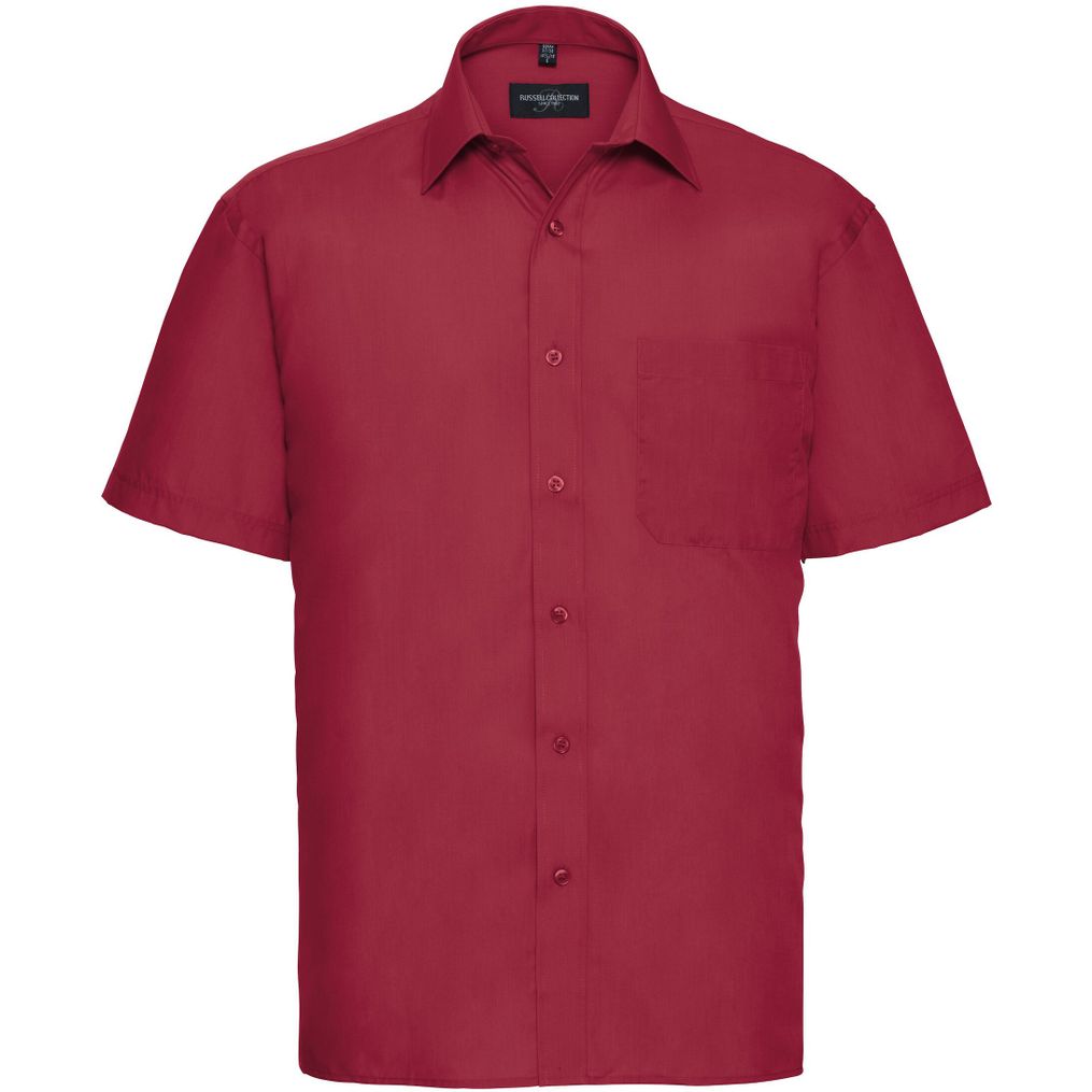 Image produit Men’s short sleeve classic polycotton poplin shirt r-935m-0