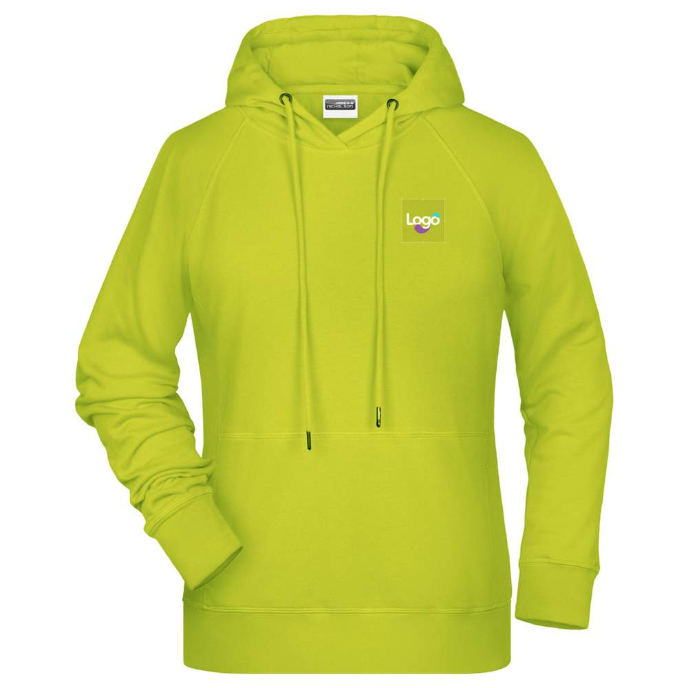 Camisa de moletom com capuz 8023 personalização - Acid yellow