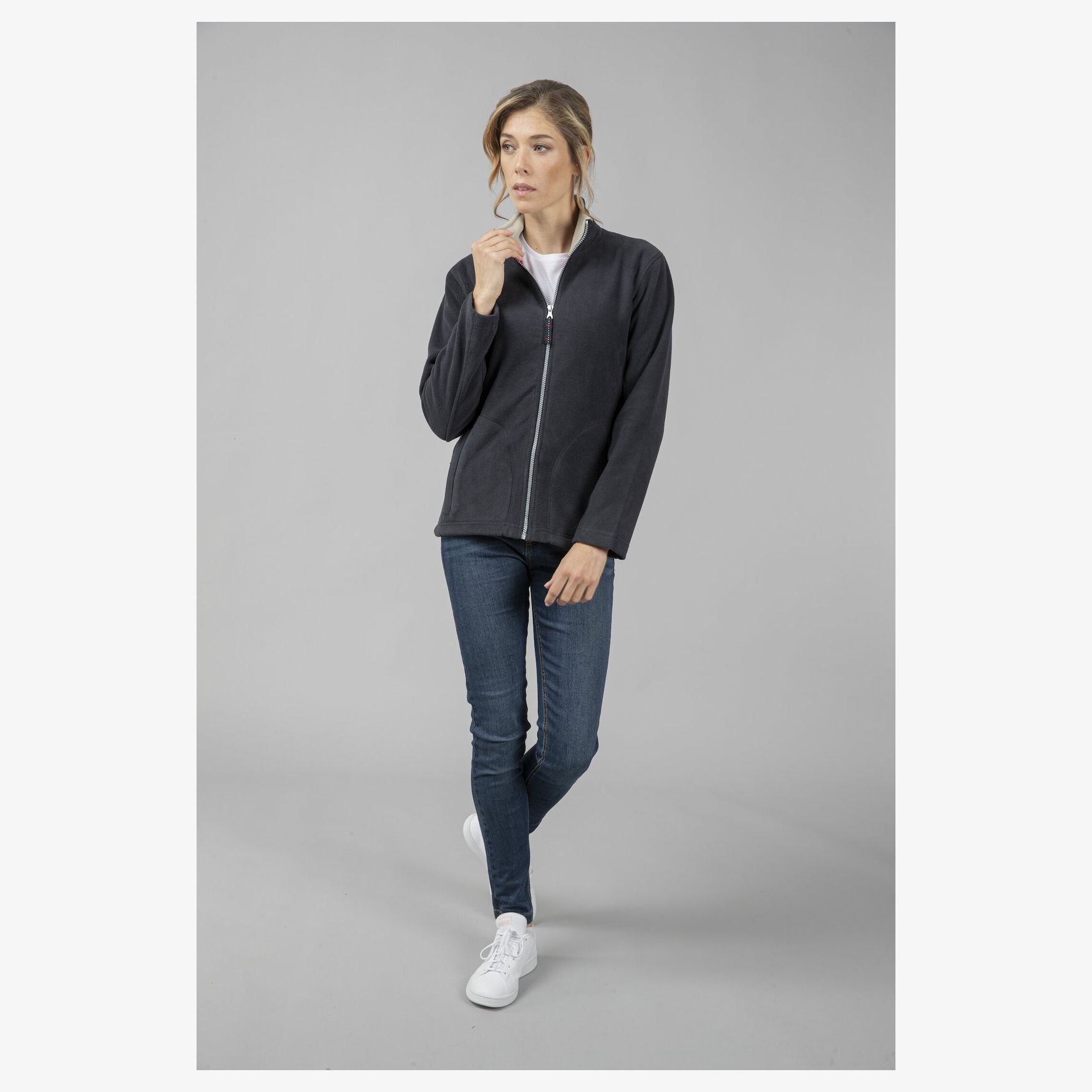 Full Zip Damen Polster Polyester Passform pk745 - Navy