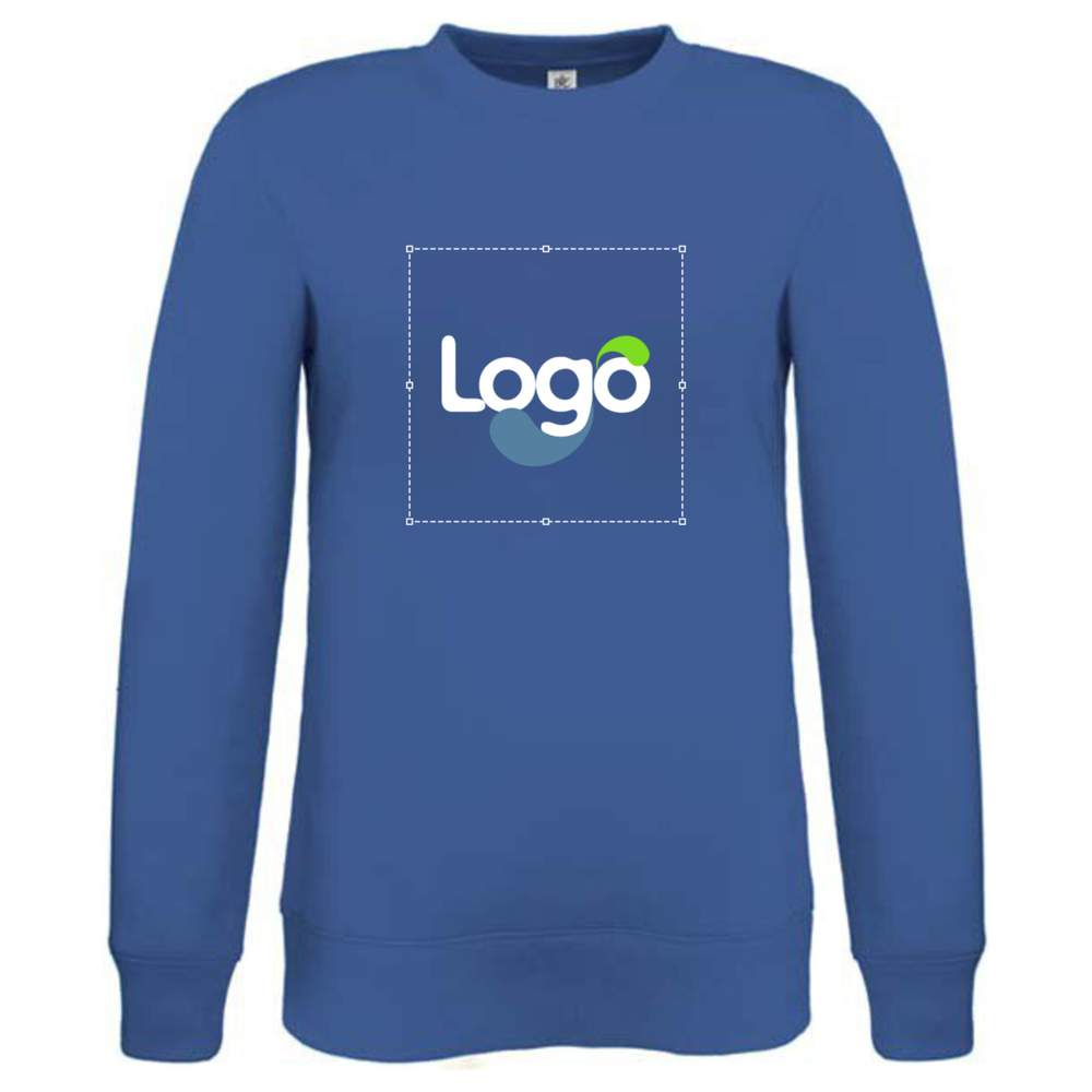 Set-in kobieta Sweter bawełna poliestru ww606 personalizacja - Royal blue