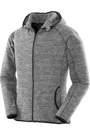 Womes microfleece hoodi microfleece hoodie met capuchon s245f - Grey / Black