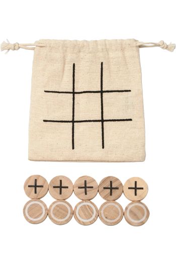 PENSY Wooden tic-tac-toe game ju1035 - Beige