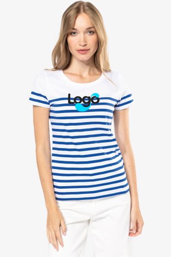 Image produit Marine round neck bio women's t-shirt k3034