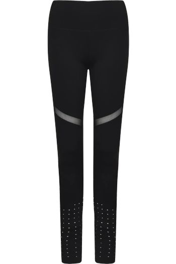 Ladies pannelled legging tl672 - Black