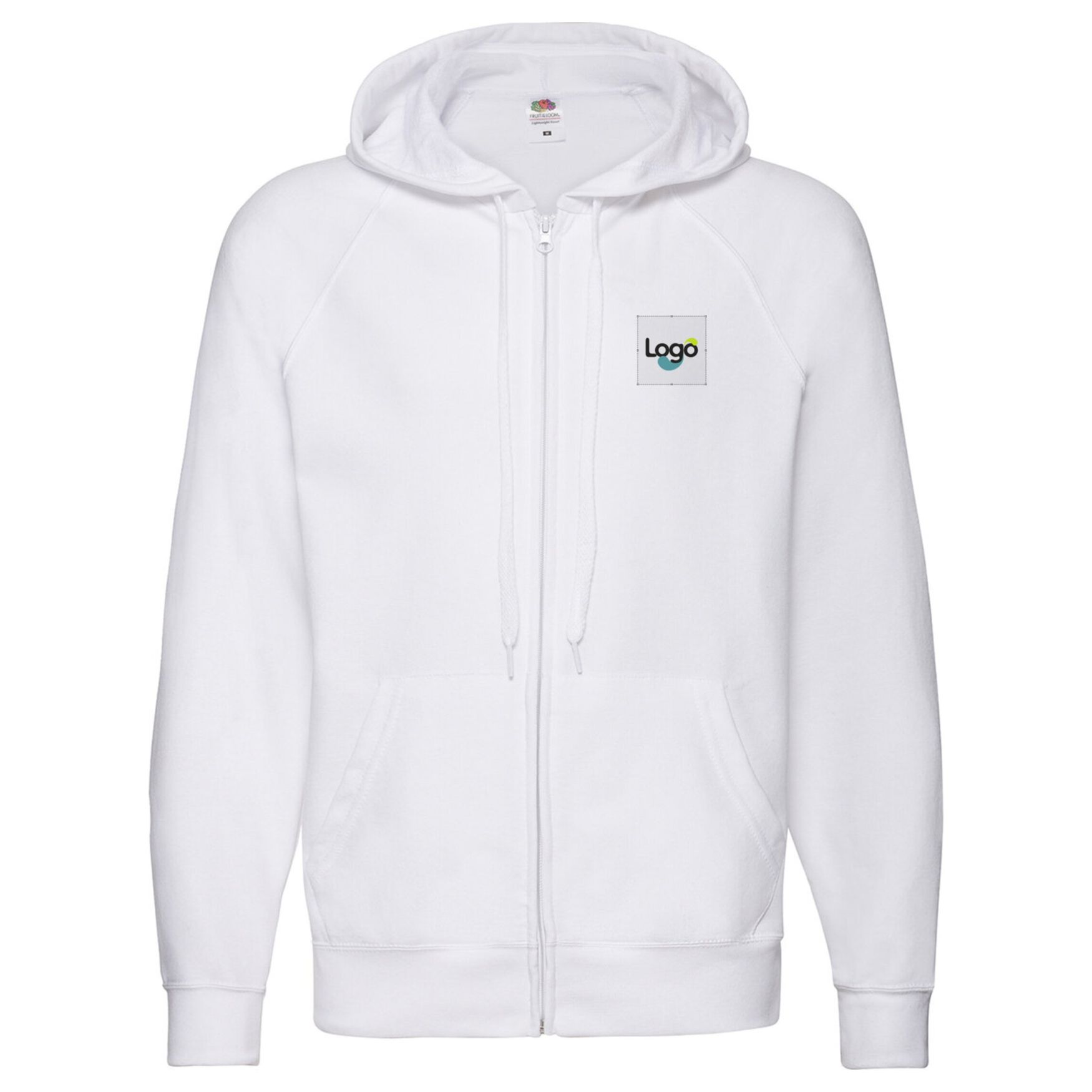 Felpa con cappuccio leggera 62-144-0 personalizzazione - Blanc