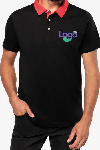 Image produit POLO JERSEY TVÅFÄRGS HERR k260