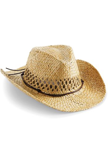 Cappello da cowboy in paglia b735 - Natural