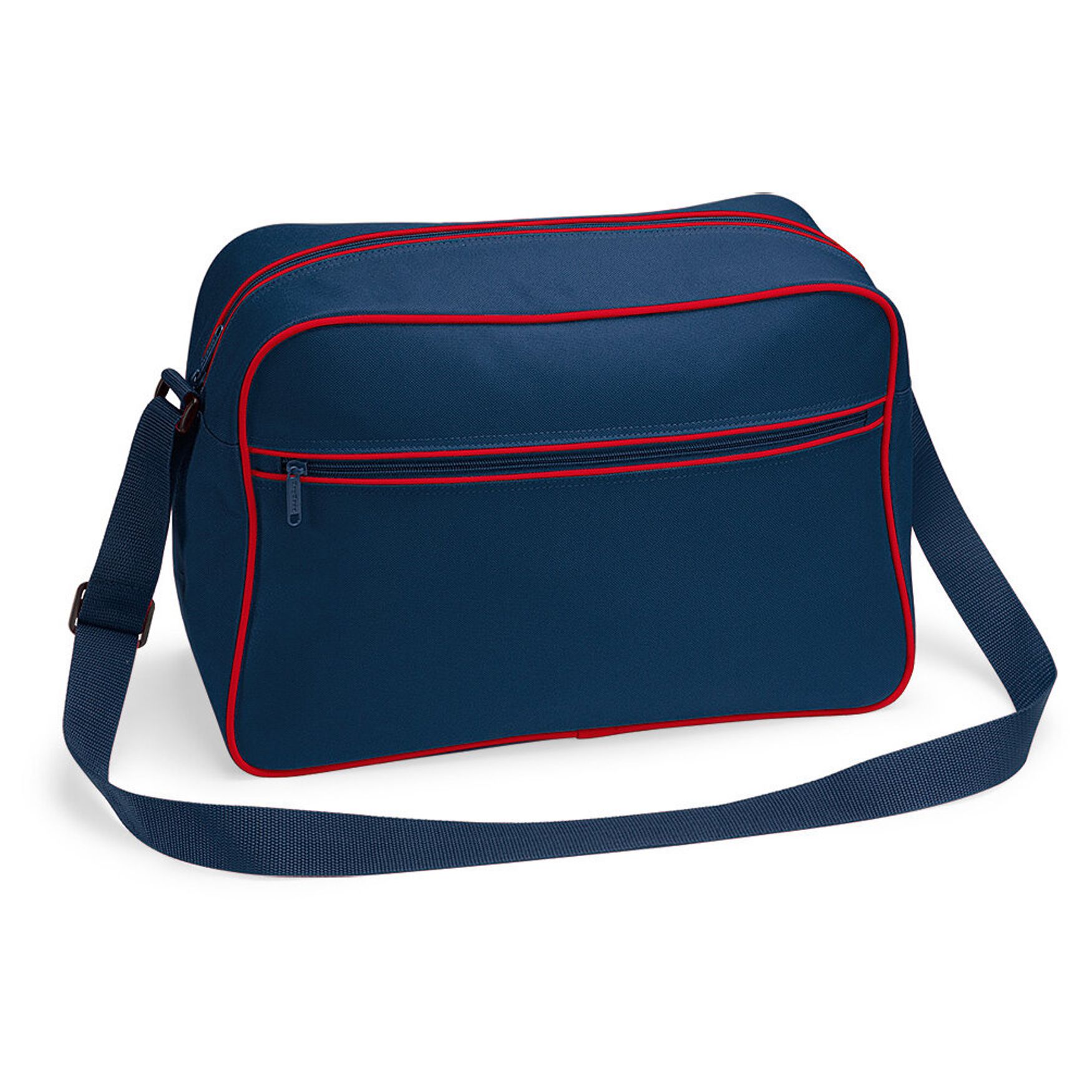 Retro shoulder bag bag base bg14 - French navy classic red