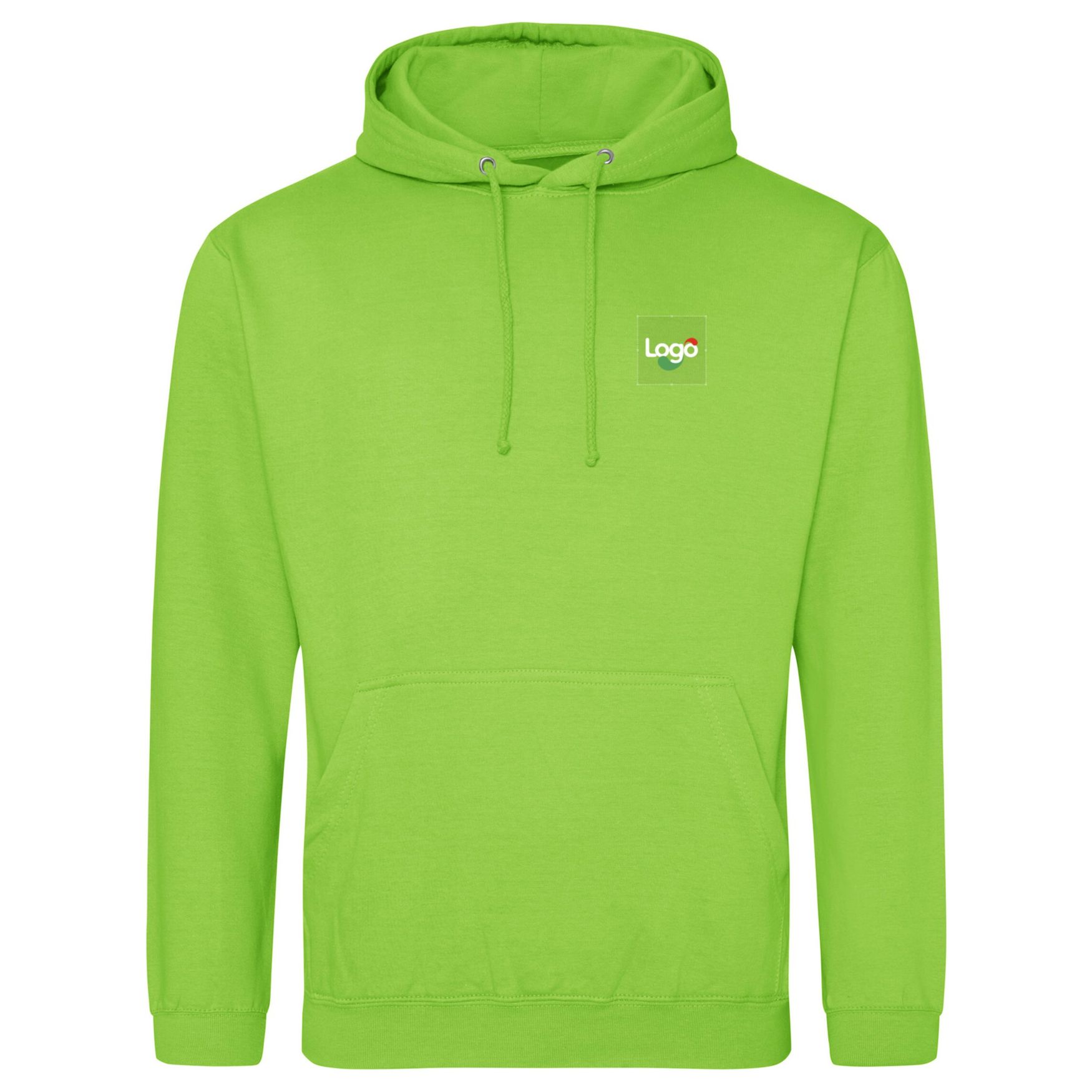 Sweatshirt mit Kapuze College Personalisierung jh001 - Alien green