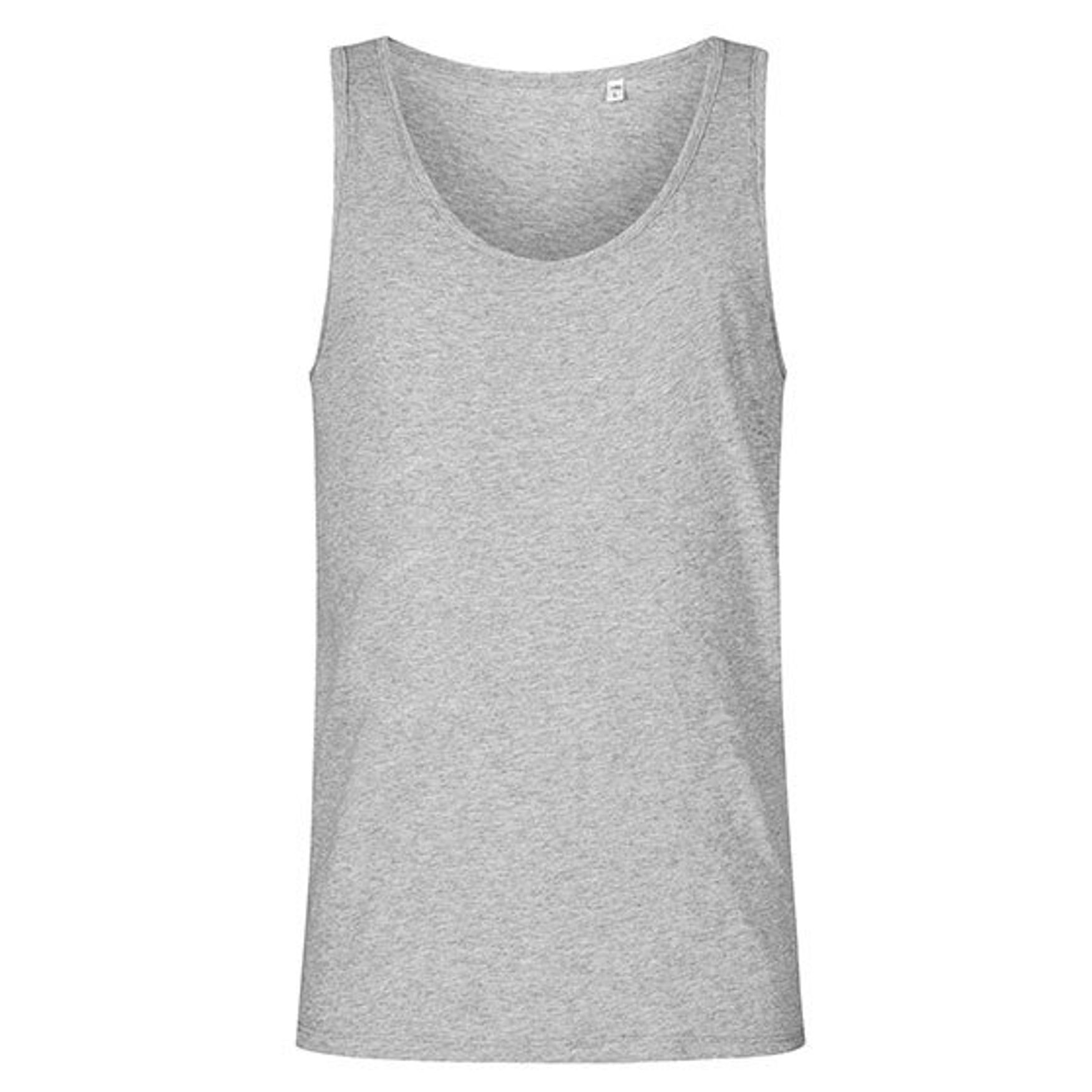 Men´s rondnek tanktop T-shirt Coton elegant 1450 gepersonaliseerd - Heather grey