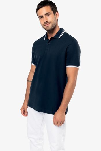 Image produit Polo de hombre con ribetes k272