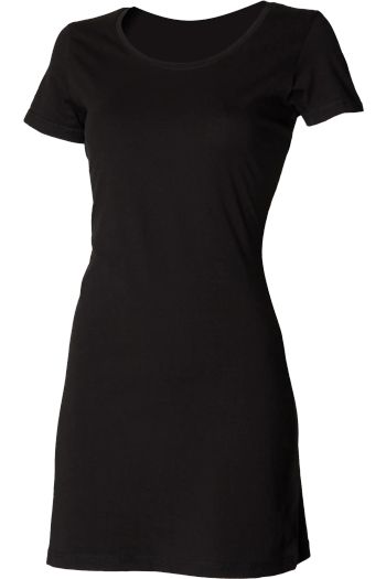T-shirt vestito - abito t-shirt sk257 - Black