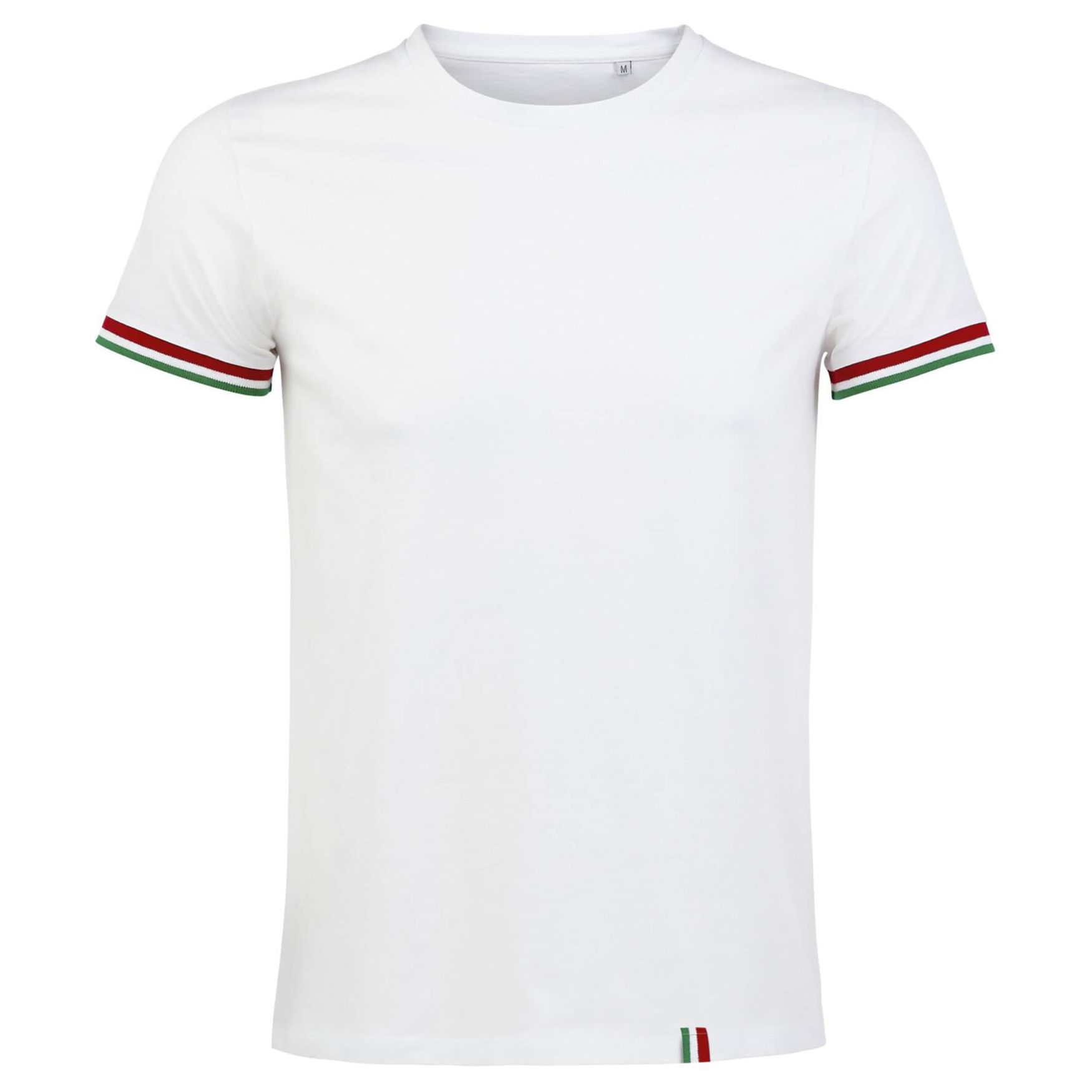 Koszulka męska z kołnierzym 03108 Rainbow Men do personalizacji - Blanc vert prairie