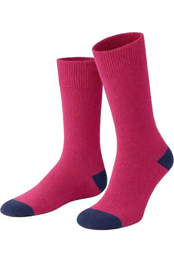 Morgan chaussettes chaussette 201 - Rose fushia / Bleu nuit