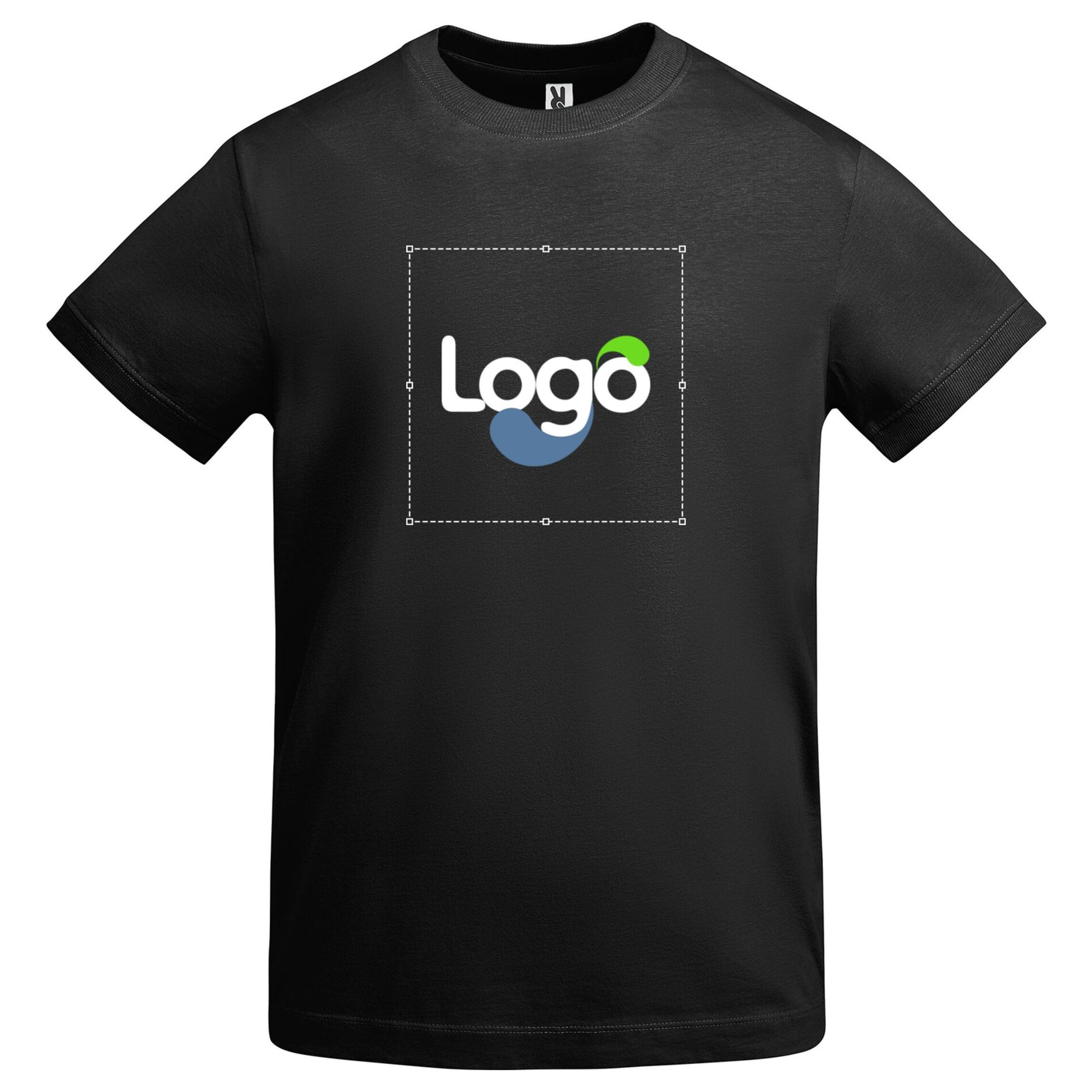 Veza Camiseta de manga corta gruesa de algodón ca6562 personalización - Noir