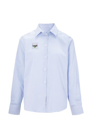 Baptiste donne Chemise coton rayée 04339 - Raye bleu