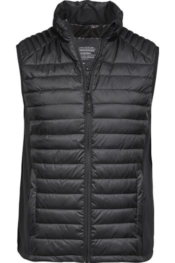 Crossover Bodywarmer Bi-Material 9624 - Black / Black / Black