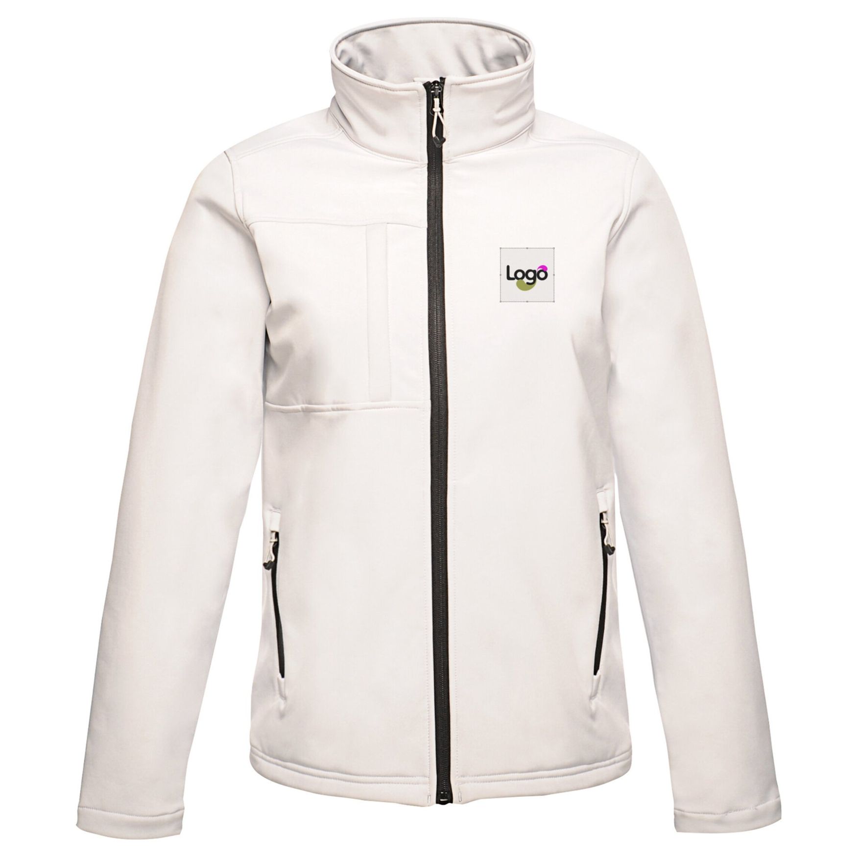 Octagon ii printable 3-layer membrane softshell tra688 personnalisé - White black