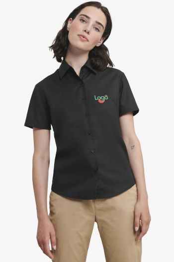 Image produit CHEMISE OXFORD CINTRÉE MANCHES COURTES FEMME Camisa 0r933f0