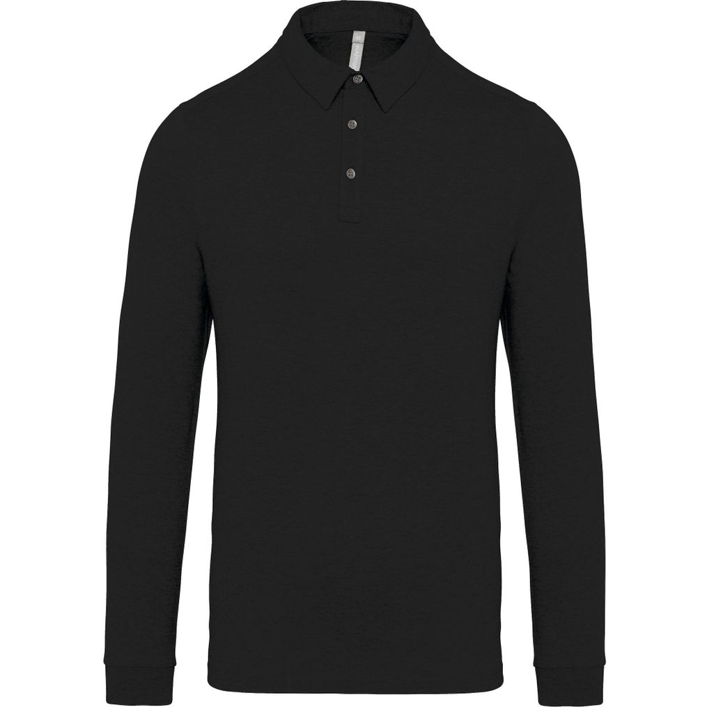 Image produit Long-sleeved jersey polo shirt for men k264