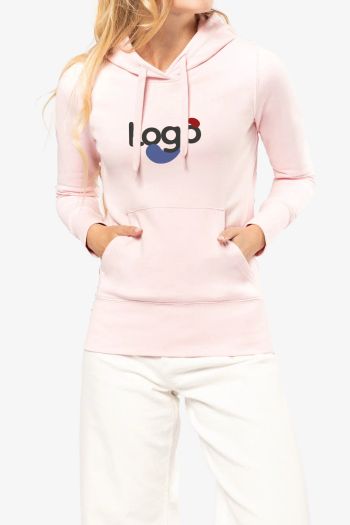 Image produit Felpa ecocompatibile con cappuccio donna k4028