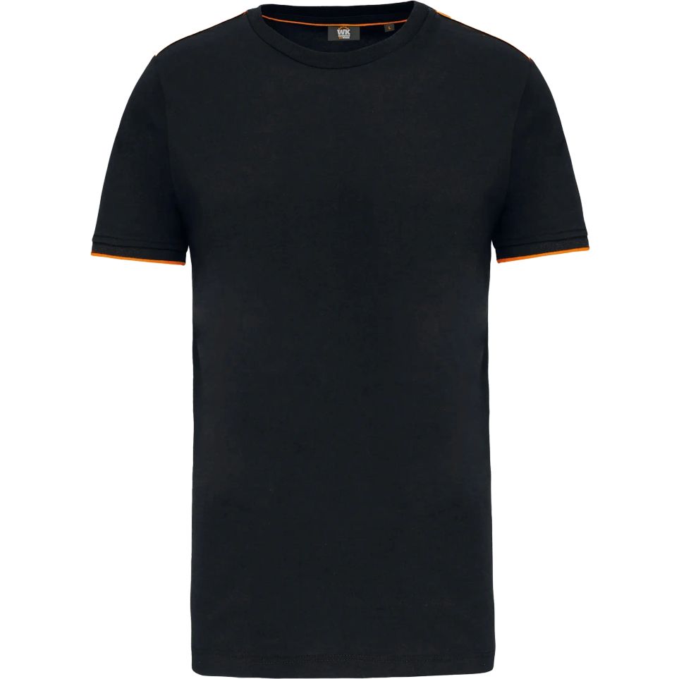 black/orange