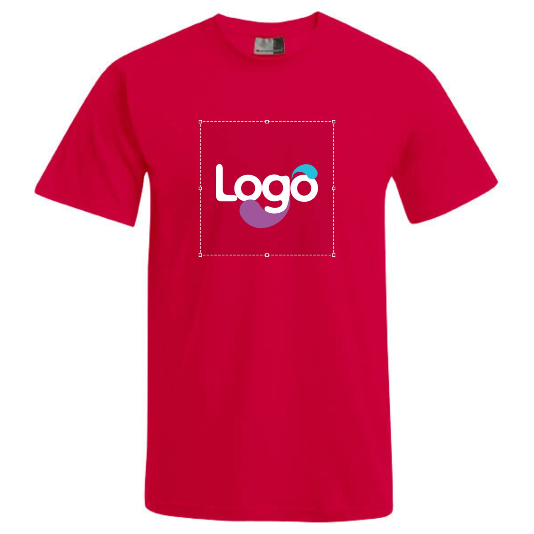Basic-t Basic cotton T-shirt 1090 customization - Fire red