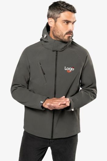 Image produit Softshell-Jacke mit Kapuze für Herren k413