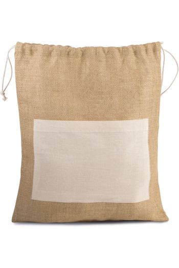 Bolsa de arpillera ki0239 - Natural / Gold