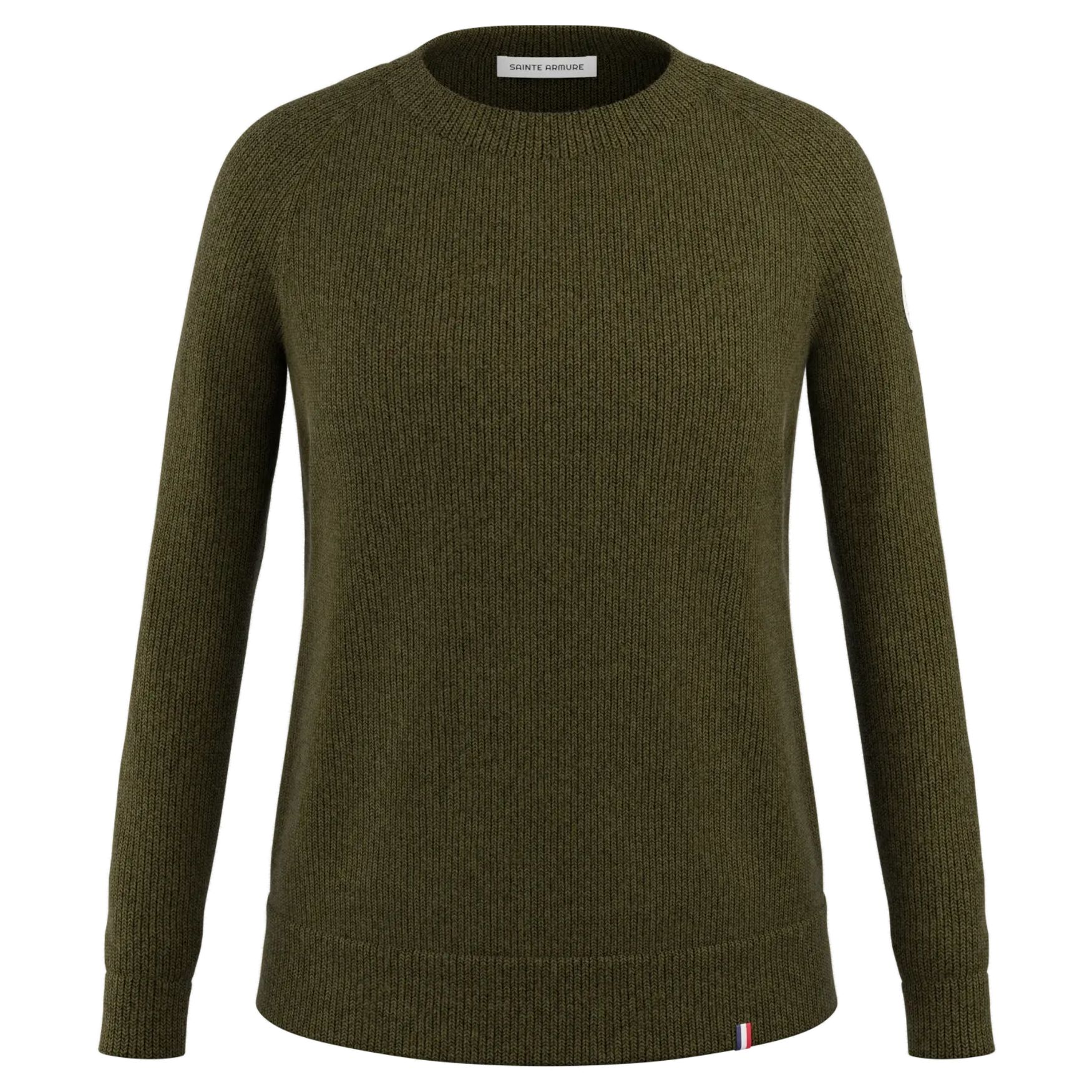 Pull Marie Laine Mérinos 502 - Olive chiné