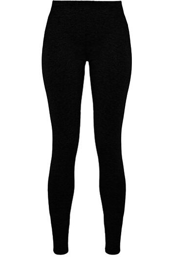 Leggings de jersey de estiramiento para mujeres by099 - Black
