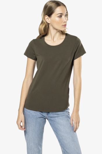 Image produit Camiseta de manga curta com gola redonda mulher k3013