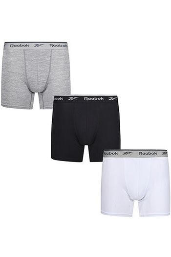 Mäns medium sports trunks u5_c8261_rbk - Black / White / Grey marl