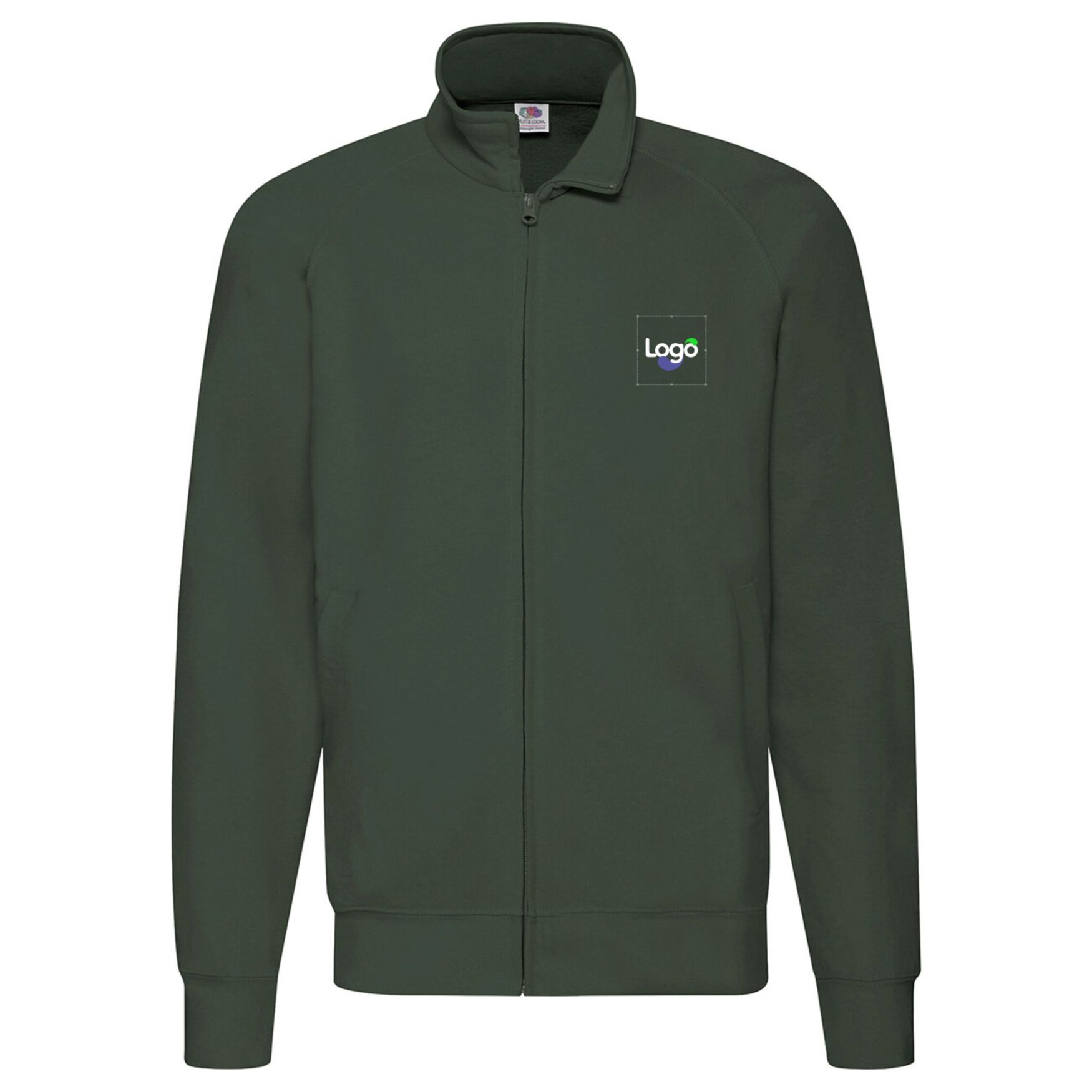 Lightweight sweat jacket 62-160-0 personnalisation - Vert bouteille
