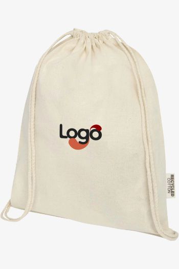 Image produit Oregon Drawstring Bag in Recycled Cotton 120735