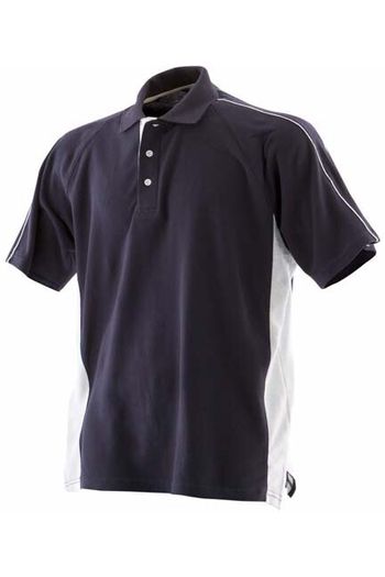 Sports polo Polo katoenen mouwen lv322 - Navy / White
