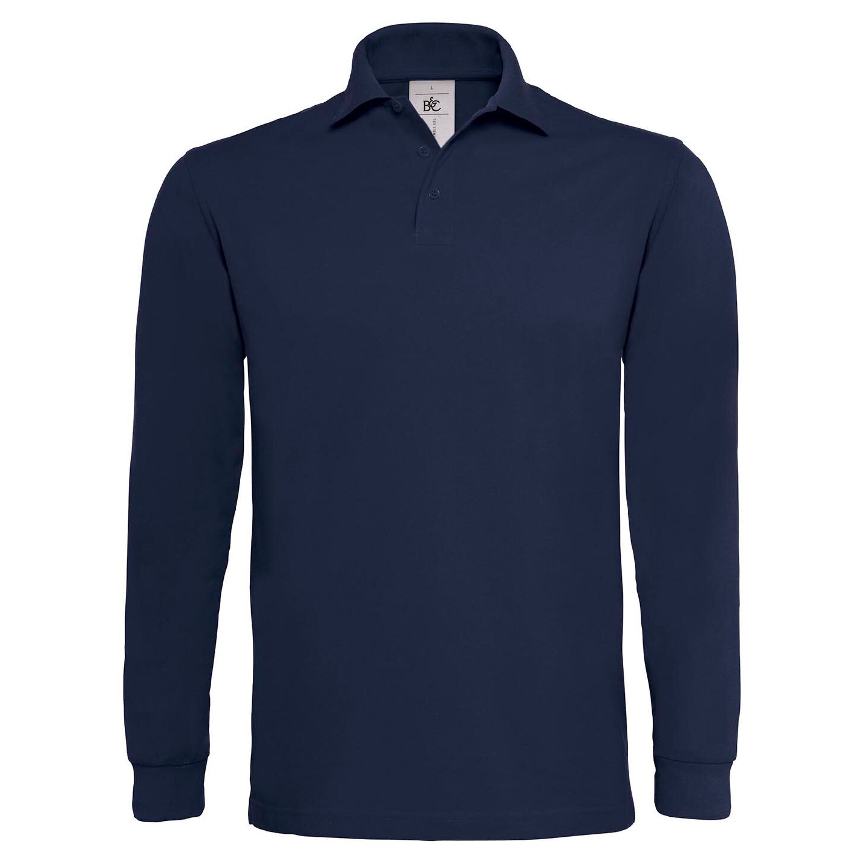 Polo de manga larga Heavymill pu423 - Navy