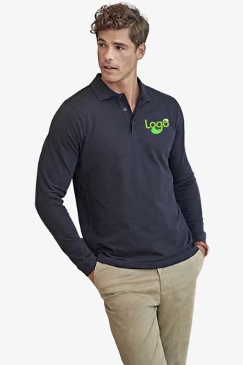 Polo de manga comprida Luxury ls stretch 1406