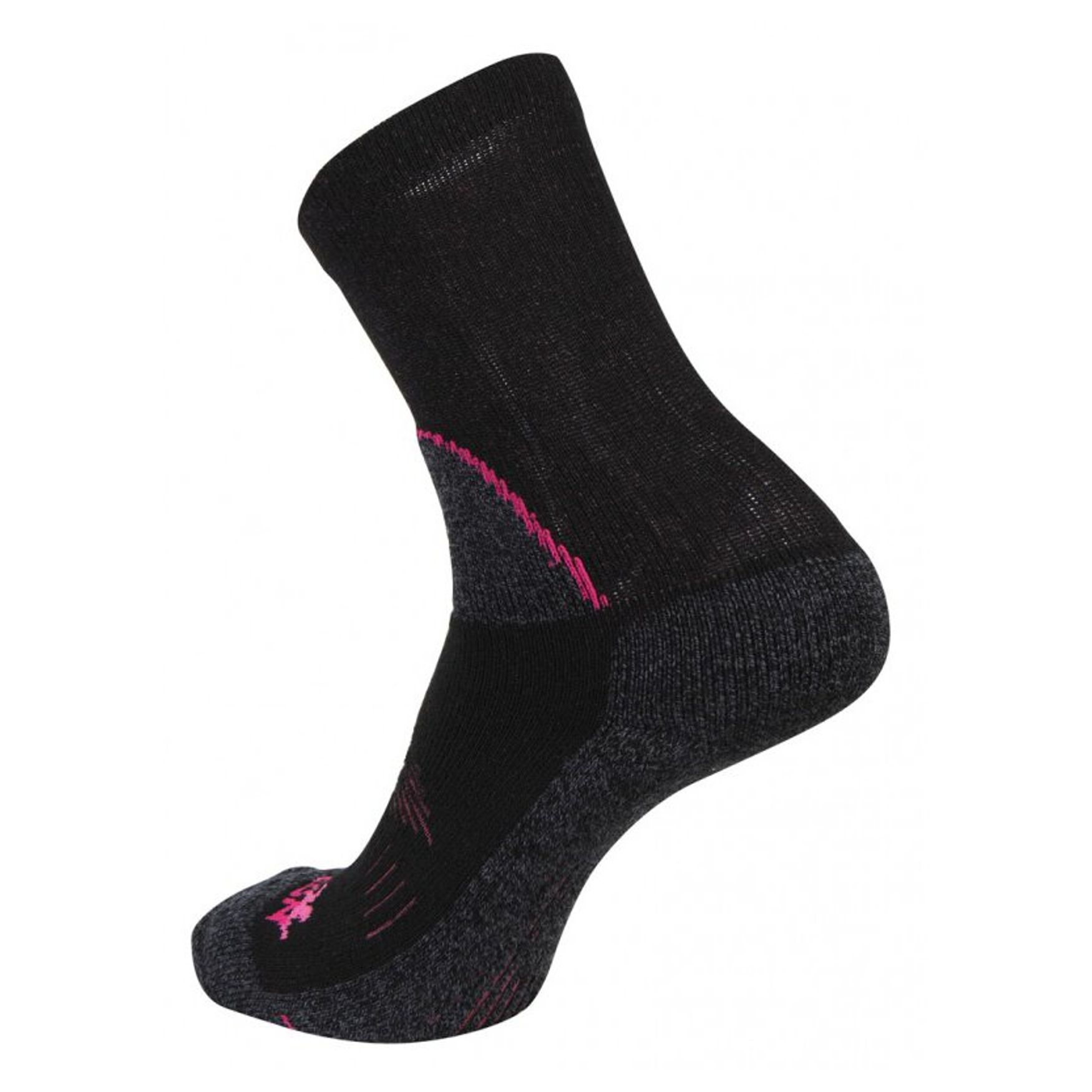 Chaussette clairière climasocks® 1812 - Black pink