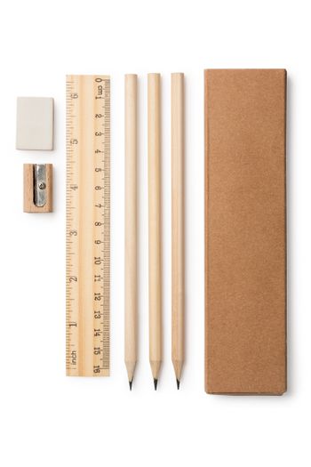 Vernak Set pisma podstawowych drewniane hw8087 - Beige
