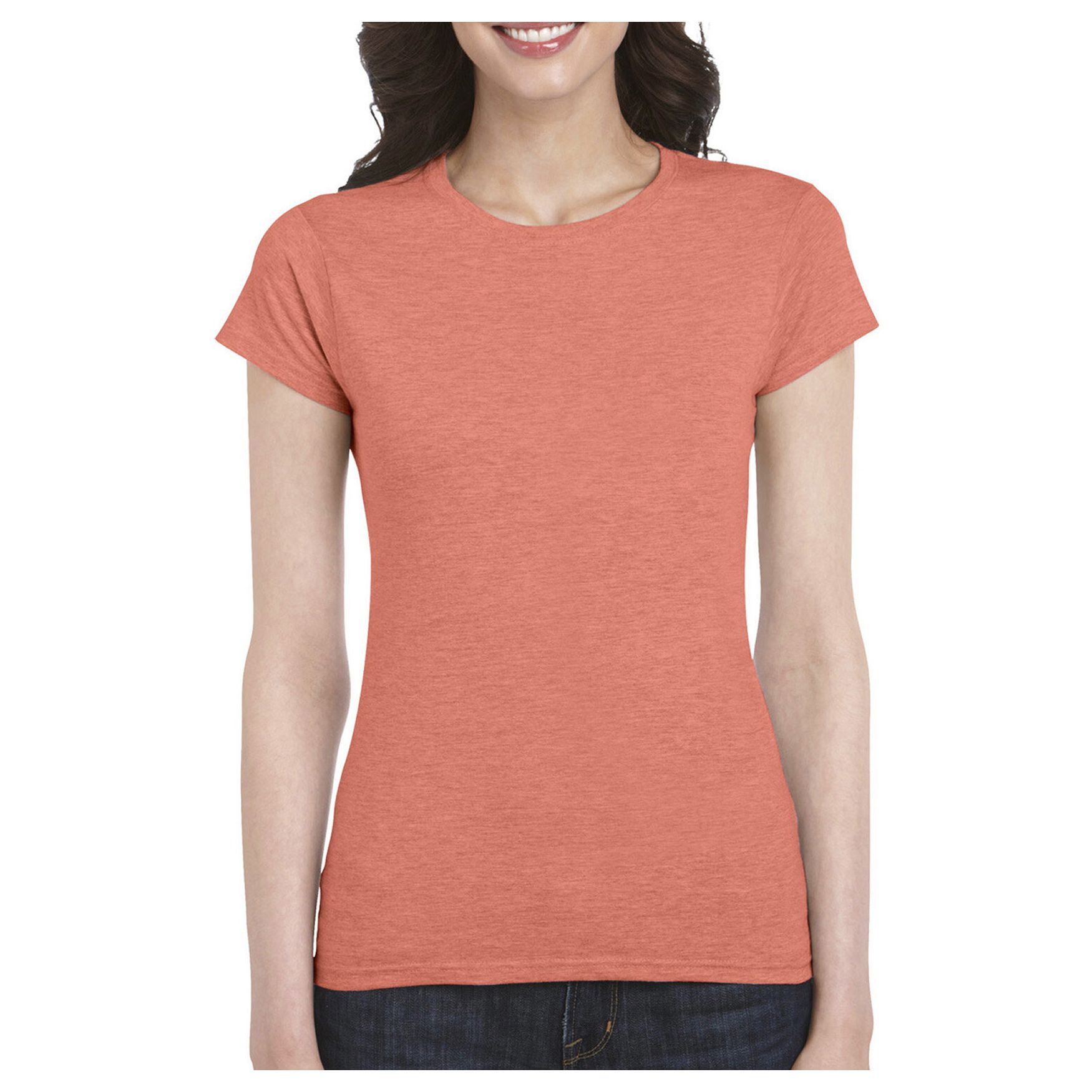 Camiseta para mujeres softstyle® GILDAAN 64000L 64000l - Heather orange
