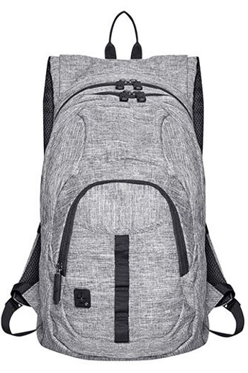 Outdoor Rucksack - Polyester Rucksack Volumen dtg-14246 - Grey melange